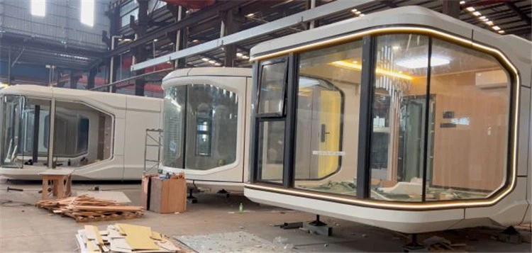 Prefab cheap cabin capsule-house hotel with 2 bedroom 2