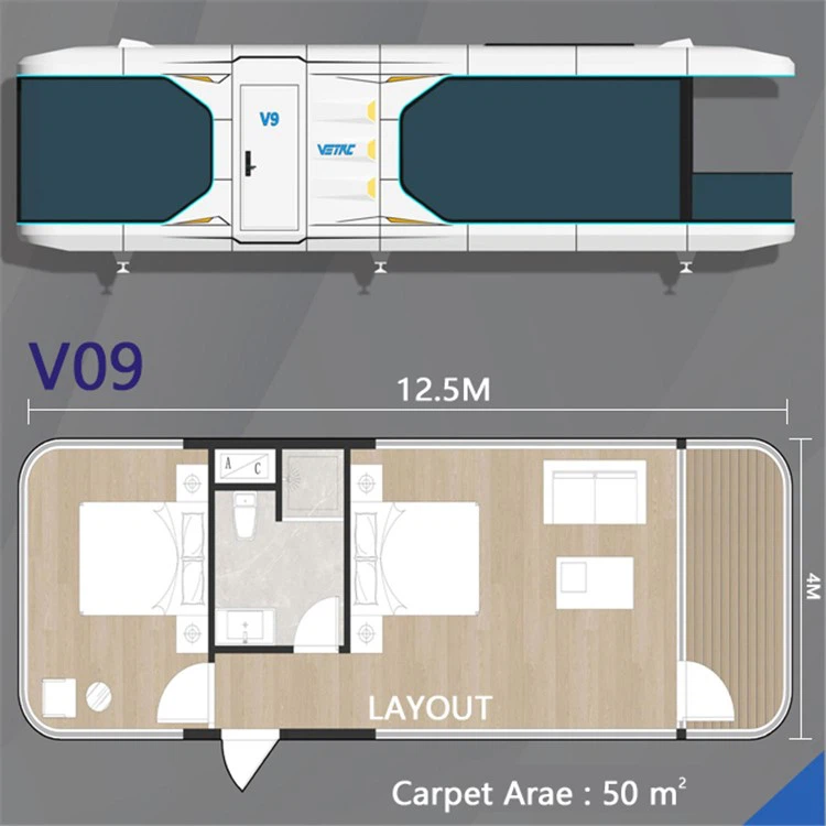 Furnished Capsule Tiny House 50 m2 For Living 4