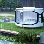 Prefab Tiny Space Small Capsule šator Glass House 1 krevet